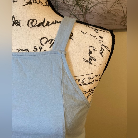 Urban Outfitters Bridgette Blue tie back crop top, size small  - Picture 4 of 9